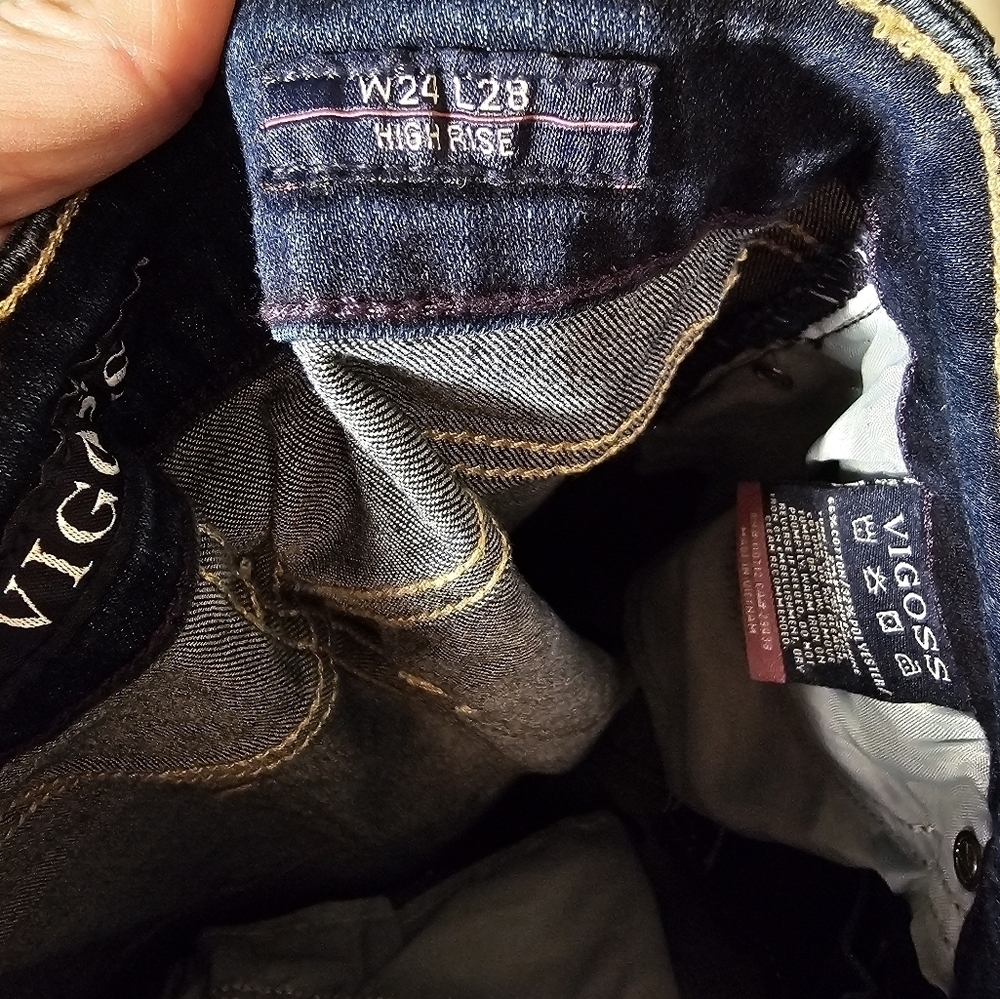 Vigoss High Rise Skinny Luxe Stretch Jeans Women's Size 24 L 28 NWT - Picture 11 of 13